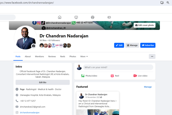 Dr. Chandran Nadarajan - Facebook (Page)