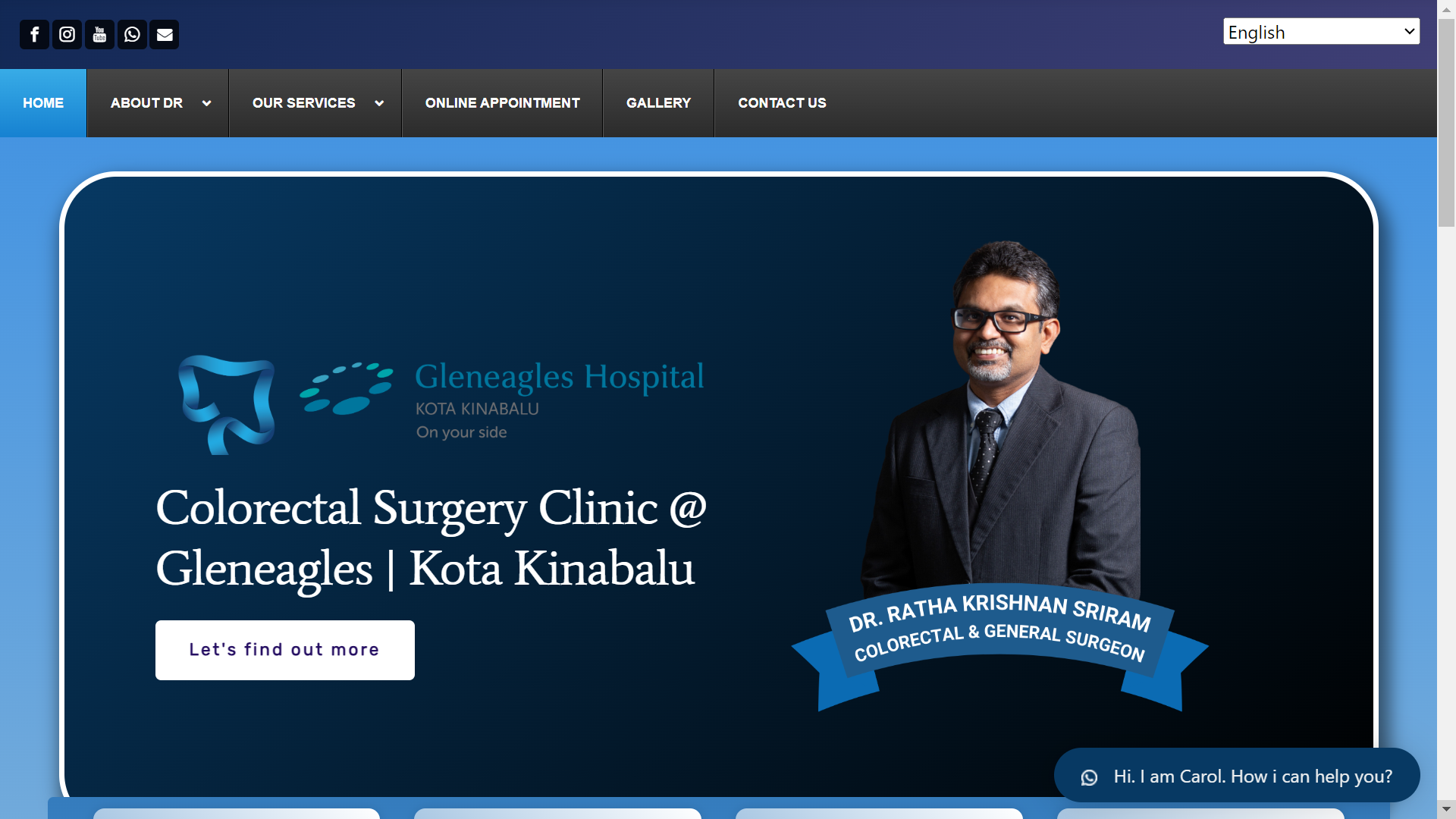 Official Website for Datuk. Dr. Ratha Krishnan Sriram